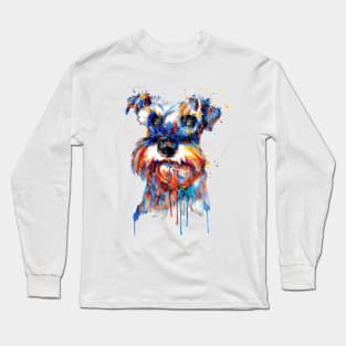 Schnauzer Head Long Sleeve T-Shirt